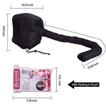 Bonnet Dryer Attachment for Quick & Even Hair Drying