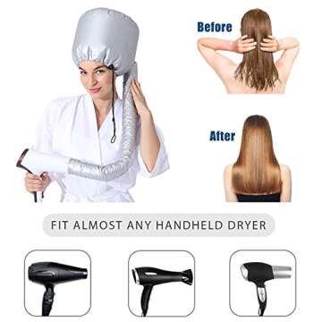 Bonnet Dryer Attachment for Quick & Even Hair Drying