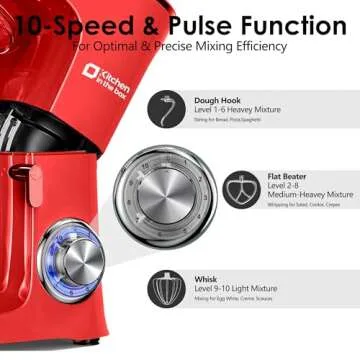 Kitchen in the Box Stand Mixer 900W 8.5 QT Capacity