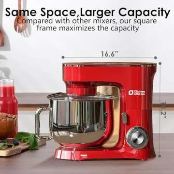 Kitchen in the Box Stand Mixer 900W 8.5 QT Capacity