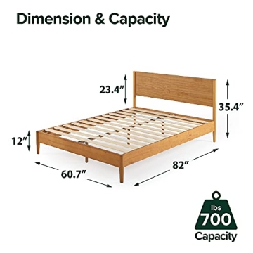 ZINUS Mid Century Wood Platform Bed Frame - Easy Assembly