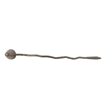 Creative Co-Op Cast Iron Candle Snuffer - Antique Gold Finish