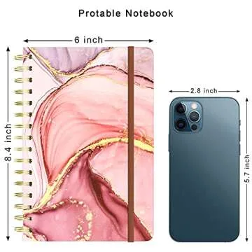 Enchanting Marble Spiral Notebook for All Writers