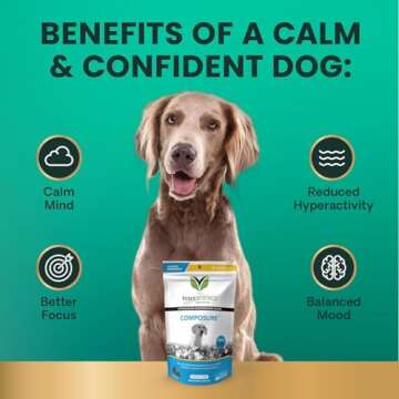 VETRISCIENCE Calm & Confident Calming Chews for Dogs