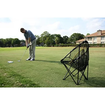 JEF World of Golf Collapsible Chipping Net Black, 23 inch