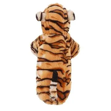 Yoption Dog Tiger Pet Costumes Halloween Pet Puppy Cosplay Dress Hoodie Funny Clothes (M)