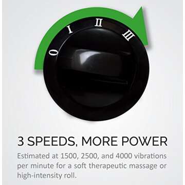 MOVEMINT Vibrating Foam Roller - Rechargeable, High-Intensity, 3-Speed, Electric Massager