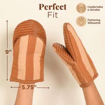 Folkulture Mini Oven Mitts Heat Resistant Kitchen Essential