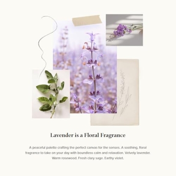 Thymes Lavender Candle for Soothing Home Fragrance