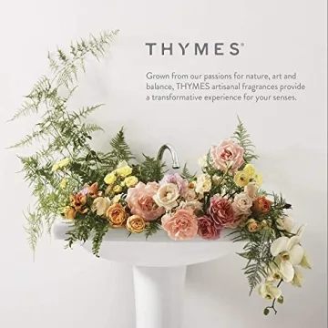 Thymes Lavender Candle for Soothing Home Fragrance