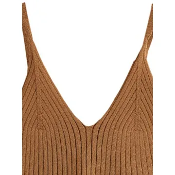 Stylish SweatyRocks V Neck Crop Cami Top for Women