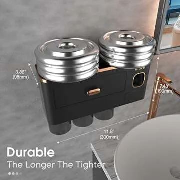 iHave Toothbrush Holder with Dispenser - Organized Bathroom