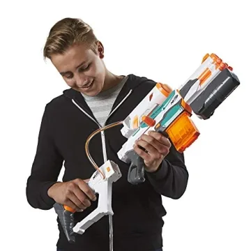 Nerf Modulus Tri-Strike Blaster with Mega Barrel and Rocket