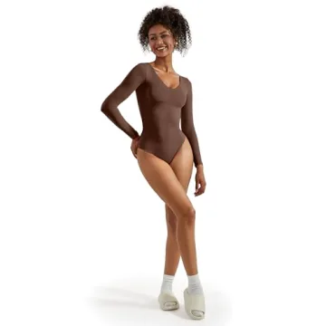 SUUKSESS Women Long Sleeve Bodysuit for Fall Style