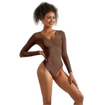 SUUKSESS Women Long Sleeve Bodysuit for Fall Style