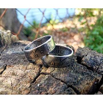 Authentic US Coin Birth Year Coin Ring 1970-1999