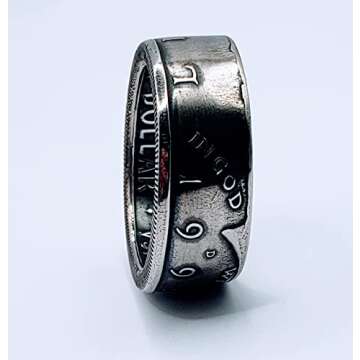 Authentic US Coin Birth Year Coin Ring 1970-1999