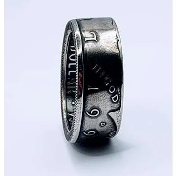 Authentic US Coin Birth Year Coin Ring 1970-1999