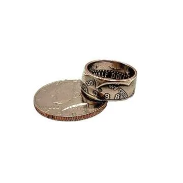 Authentic US Coin Birth Year Coin Ring 1970-1999