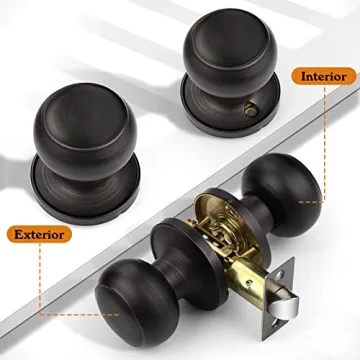 Probrico Interior Door Knobs – Stylish Oil Rubbed Bronze Set
