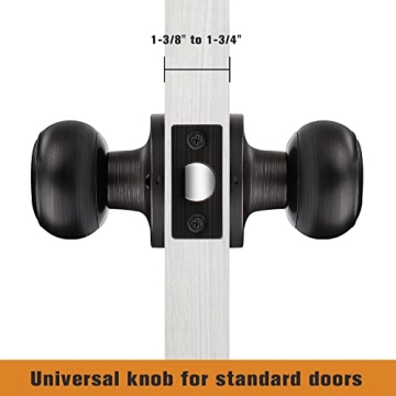 Probrico Interior Door Knobs – Stylish Oil Rubbed Bronze Set