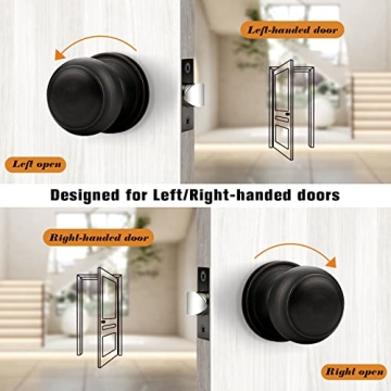 Probrico Interior Door Knobs – Stylish Oil Rubbed Bronze Set