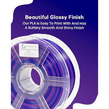 CookieCad Sunset Rainbow PLA Filament 1.75mm 1kg