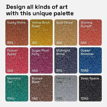ARTISTRO 12 Glitter Paint Pens for Vibrant Dazzling Art