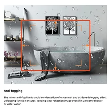 Stylish LED Bathroom Mirror with Anti-Fog & Dimmable Features