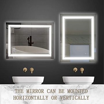 Stylish LED Bathroom Mirror with Anti-Fog & Dimmable Features