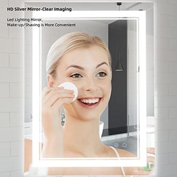 Stylish LED Bathroom Mirror with Anti-Fog & Dimmable Features