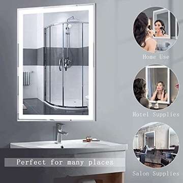 Stylish LED Bathroom Mirror with Anti-Fog & Dimmable Features