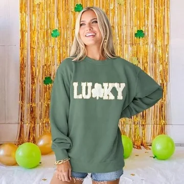 Boutikome Lucky Sweatshirt for Comfortable St Patrick's Day