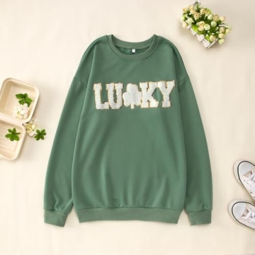 Boutikome Lucky Sweatshirt for Comfortable St Patrick's Day