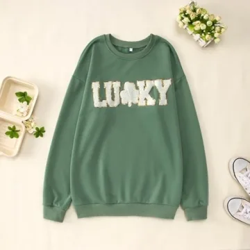 Boutikome Lucky Sweatshirt for Comfortable St Patrick's Day