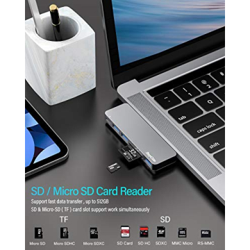 RayCue 6-in-1 USB-C Hub for MacBook Pro and Air