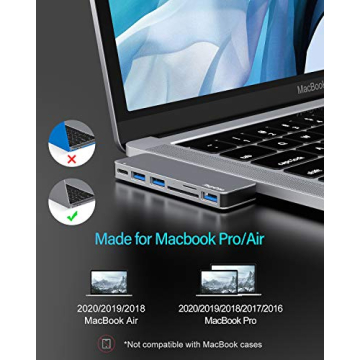 RayCue 6-in-1 USB-C Hub for MacBook Pro and Air