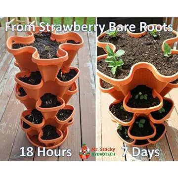 Mr. Stacky TC-1 Planter, Terra Cotta