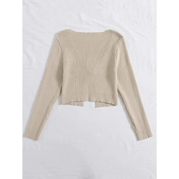 Floerns Women's Stylish Cropped Cardigan - Perfect for Layering