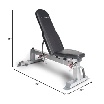 CAP Barbell Deluxe Utility Weight Bench for Home Gym