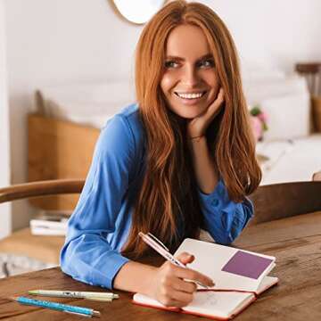 Jeyiour 12 Pcs Quotes Sparkly Fancy Pen Inspirational Glitter Ballpoint Pen with Motivational Messages Cute Pens Metal Inspirational Metal Black Ink Pens(Assorted Colors, Funny Style)