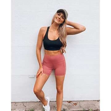 High Waist Power Flex Biker Shorts - 90 Degree By Reflex