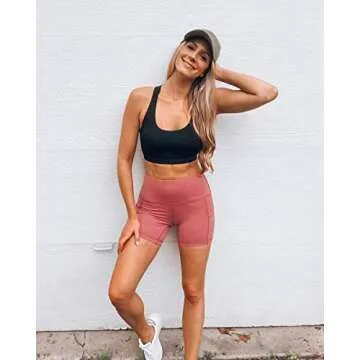 High Waist Power Flex Biker Shorts - 90 Degree By Reflex