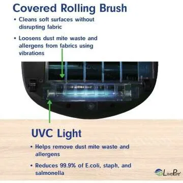 LivePure Ultramite Handheld Vacuum with UVC Light