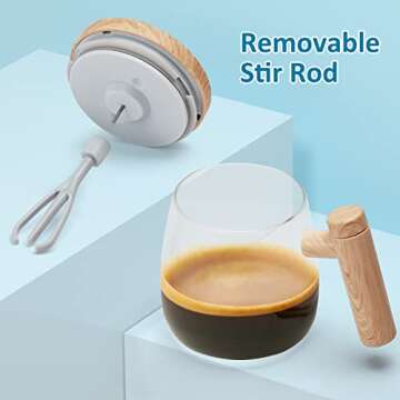 VAlinks Self Stirring Coffee Mug - Effortless Mixing Mug