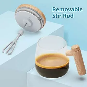 VAlinks Self Stirring Coffee Mug - Effortless Mixing Mug
