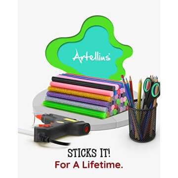 200 Pack Color Hot Glue Sticks. Variety Colored Glue Gun Stick. Hot Melt Adhesive Mini Glues Sticks for DIY Art Craft Repair Bonding Bulk Gold Black Yellow Pink Red Purple