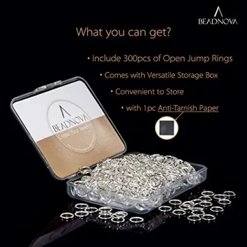 BEADNOVA 7mm Jump Rings for Jewelry Crafting and Repairs
