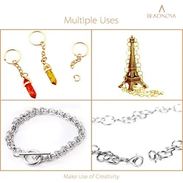 BEADNOVA 7mm Jump Rings for Jewelry Crafting and Repairs