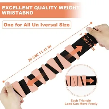 Wrist Weights Set of 2, Adjustable Silicone Workout Weights for Women and Men, Wearable Ankle/Wrist Weights Suitable for Yoga, Dance, Pilates, Pool Exercises and Jogging, 2lb